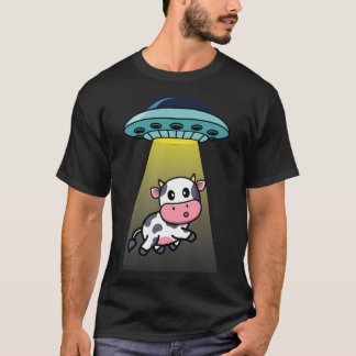 Alien Kuh Entführung Flying Ufo T-Shirt