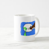Alien-Kuh Kaffeetasse (VorderseiteRechts)