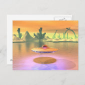 Alien Lake UFO Nehmen Sie die Postkarte ab (Vorne/Hinten)