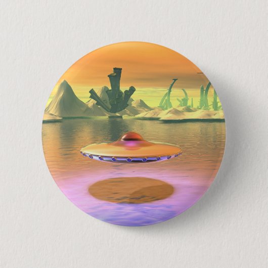 Alien Lake UFO Startknopf Button (Vorderseite)