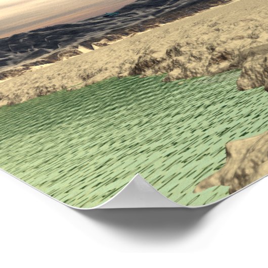 Alien Lander Poster (Ecke)