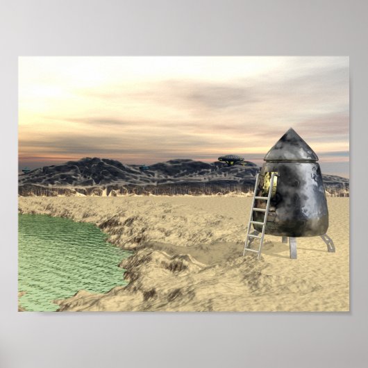 Alien Lander Poster (Vorne)