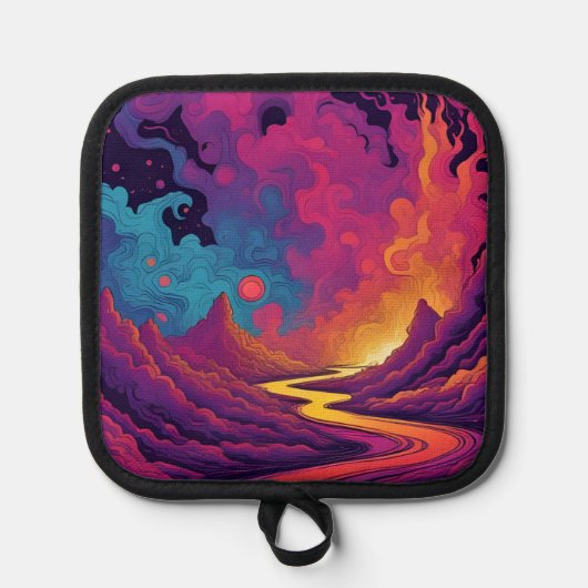 Alien-Ländereien Topflappen (Vorderseite)