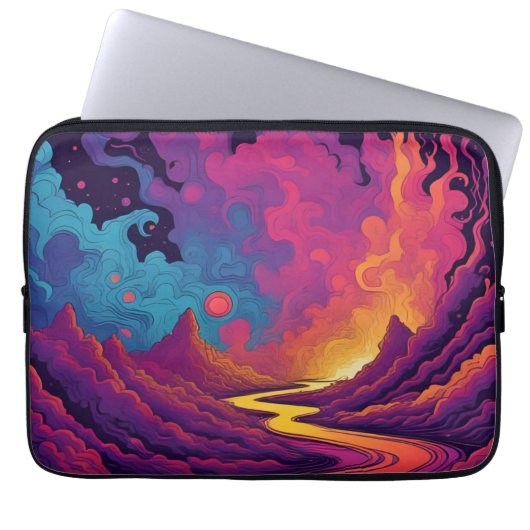 Alien Lands Laptopschutzhülle (Vorderseite)