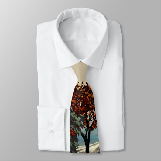 ALIEN LANDSCAPE, BÄUME, LAGUN IN HYPERION SCi_Fi Krawatte (Gebunden)