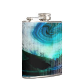 Alien Landscape Grunge Abstrakt Flask Flachmann (Rechts)