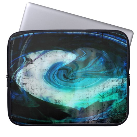 Alien Landscape Grunge Laptop Sleeve (Vorderseite)