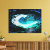 Alien Landscape Grunge Leinwanddruck (Insitu (Wohnzimmer))