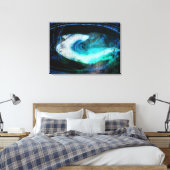 Alien Landscape Grunge Leinwanddruck (Insitu (Schlafzimmer))