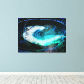 Alien Landscape Grunge Leinwanddruck (Insitu (Holzboden))