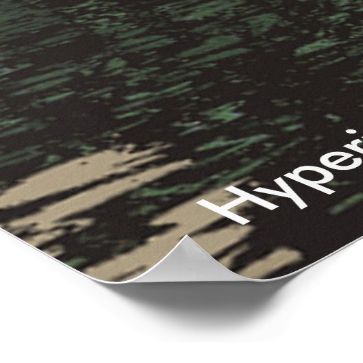 ALIEN LANDSCAPE /LAGOON IN HYPERION SCi_Fi Poster (Ecke)