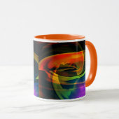 Alien Landscape Rainbow Abstrakt Tasse (VorderseiteRechts)