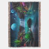 Alien Landscape Wasserfall Moons Decke (Vorderseite Vertikal)