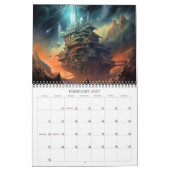 Alien Landscapes Science Fiction Kalender 2026 (Feb 2027)