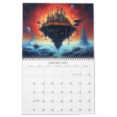Alien Landscapes Science Fiction Kalender 2026 (Jan 2027)