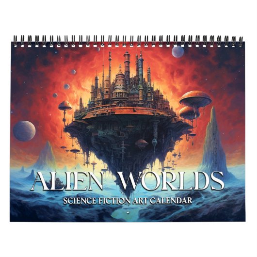 Alien Landscapes Science Fiction Kalender 2026 (Titelbild)