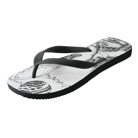 Alien Landschaft Badesandalen (Schrägansicht)