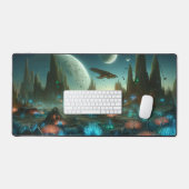Alien Landschaft, Science Fiction Schreibtischunterlage (Tastatur & Maus)