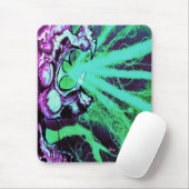 Alien-Laser-Augen-Kunst von Travis L Lagasse Flows Mousepad (Mit Mouse)