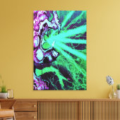 Alien Laseraugen mit Reptilienzunge Leinwanddruck (Insitu (Wohnzimmer))