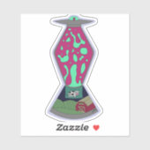 Alien Lava Lamp Sticker (Blatt)