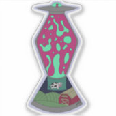 Alien-Lava-Lampe-Aufkleber Aufkleber (Vorderseite)