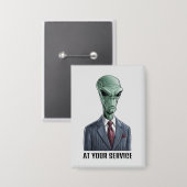 Alien Leader Button (Vorderseite/Rückseite)