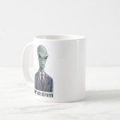 Alien Leader Kaffeetasse (Vorderseite Links)