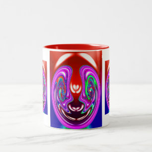 Alien Leben in Mars Zweifarbige Tasse