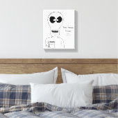 Alien Leinwand Wall Art Braves (Insitu (Schlafzimmer))