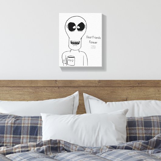 Alien Leinwand Wall Art Braves (Insitu (Schlafzimmer))