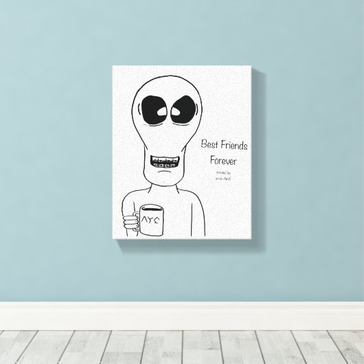 Alien Leinwand Wall Art Braves (Insitu (Holzboden))