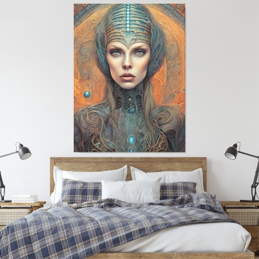 Alien Leinwanddruck (Insitu (Schlafzimmer))
