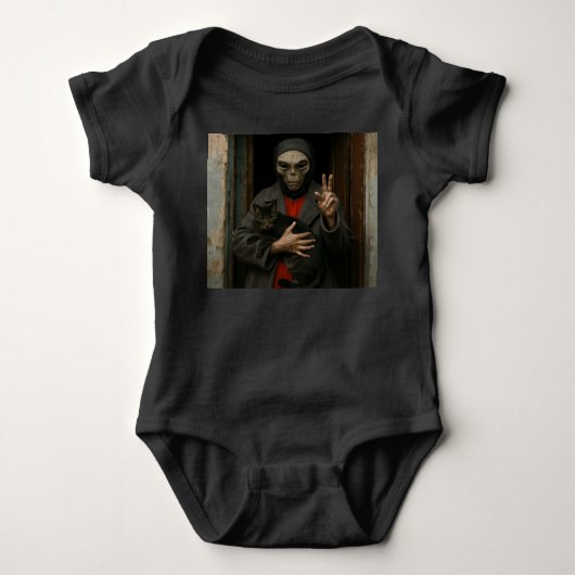 Alien Liebe Baby Strampler (Vorderseite)
