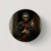 Alien Liebe Button (Vorderseite)