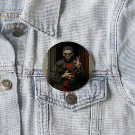 Alien Liebe Button (Beispiel)