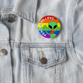 Alien Liebe Button (Beispiel)