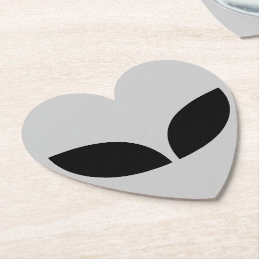 Alien Liebe Heart Paper Untersetzer (angewinkelt)