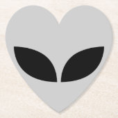 Alien Liebe Heart Paper Untersetzer (Vorderseite)