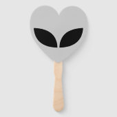 Alien Liebe Heart Paper Untersetzer Fächer (Rückseite)