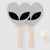 Alien Liebe Heart Paper Untersetzer Fächer (Vorne und Hinten)