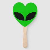 Alien Liebe Heart Paper Untersetzer Fächer (Vorderseite)