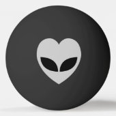 Alien Liebe Heart Ping Pong Ball Tischtennisball (Rückseite)