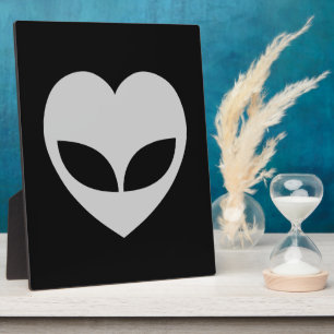 Alien Liebe Heart Plaque Fotoplatte