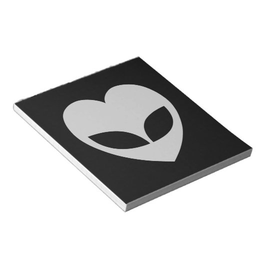 Alien Liebe Heft Notepad Notizblock (angewinkelt)
