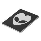 Alien Liebe Heft Notepad Notizblock (Rotiert)