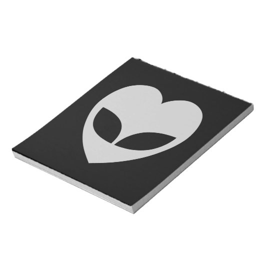 Alien Liebe Heft Notepad Notizblock (Rotiert)