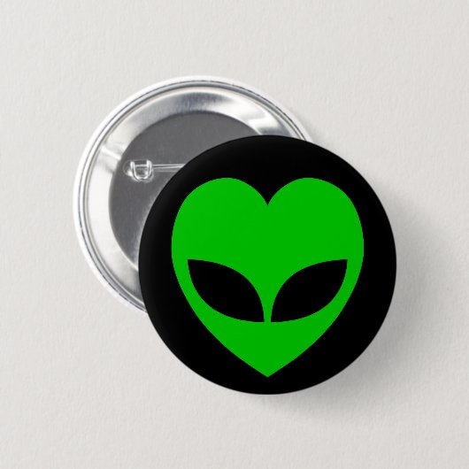 Alien Liebe Herz Button (Vorne & Hinten)