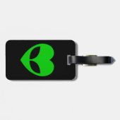 Alien Liebe Herz Gepäckanhänger (Rückseite horizontal)