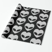 Alien Liebe Herz Geschenkpapier (Ungerollt)